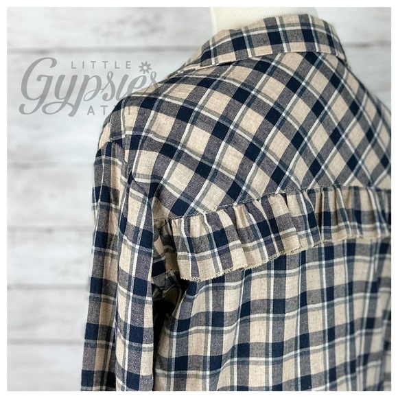 POL DISCOUNTED Girl Grunge Plaid Top - Picture 13 of 14